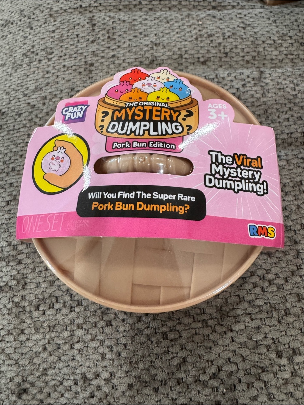 One RMS Crazy Fun pork bun edition mystery dumpling, new